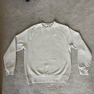 Nike sweatshirt cream size small